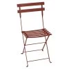 Chaise De Jardin Pliante FERMOB Bistro Métal - Ocre Rouge