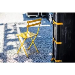 Chaise De Jardin Pliante FERMOB Bistro Métal - Miel 11 Chaise De Jardin Pliante FERMOB Bistro Métal - Miel -Lafuma Magasin 010173 chaise de jardin pliante fermob bistro metal miel ambiance 4
