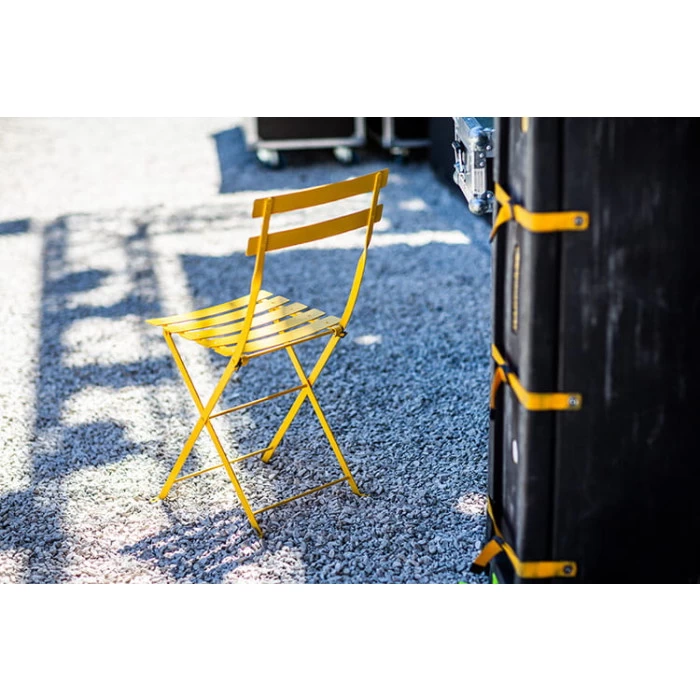 Chaise De Jardin Pliante FERMOB Bistro Métal - Miel 5 Chaise De Jardin Pliante FERMOB Bistro Métal - Miel – Image 5