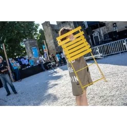 Chaise De Jardin Pliante FERMOB Bistro Métal - Miel 13 Chaise De Jardin Pliante FERMOB Bistro Métal - Miel -Lafuma Magasin 010173 chaise de jardin pliante fermob bistro metal miel transport 1