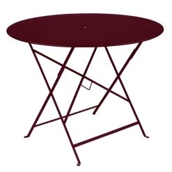 Table De Jardin 4 Personnes FERMOB Bistro Ø 96 Cm - Cerise Noire