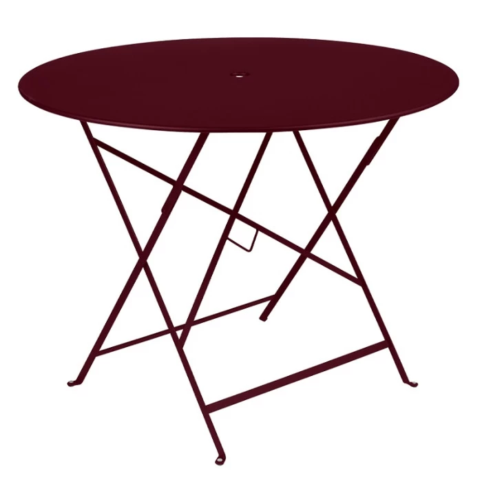 Table De Jardin 4 Personnes FERMOB Bistro Ø 96 Cm - Cerise Noire 1 Table De Jardin 4 Personnes FERMOB Bistro Ø 96 Cm - Cerise Noire