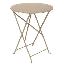 Table De Jardin 2 Personnes FERMOB Bistro Ø 60 Cm - Muscade