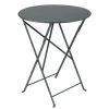Table De Jardin 2 Personnes FERMOB Bistro Ø 60 Cm - Gris Orage