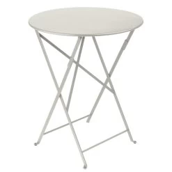 Table De Jardin 2 Personnes FERMOB Bistro Ø 60 Cm - Gris Argile