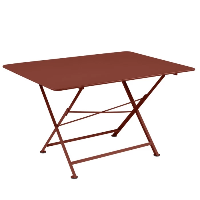 Table De Jardin 6 Personnes FERMOB Cargo 128 X 90 Cm - Ocre Rouge 1 Table De Jardin 6 Personnes FERMOB Cargo 128 X 90 Cm - Ocre Rouge