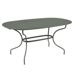 Table De Jardin Ovale 6 Personnes FERMOB Opéra + 160 X 90 Cm - Romarin