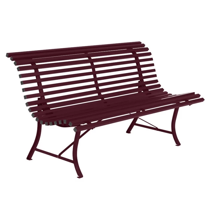 Banc De Jardin FERMOB Louisiane - Cerise Noire 1 Banc De Jardin FERMOB Louisiane - Cerise Noire