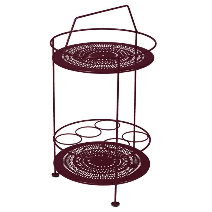 Bar Portatif FERMOB Montmartre - Cerise Noire 1 Bar Portatif FERMOB Montmartre - Cerise Noire