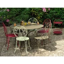 Chaise De Jardin Empilable FERMOB Montmartre - Ocre Rouge 3 Chaise De Jardin Empilable FERMOB Montmartre - Ocre Rouge -Lafuma Magasin 460120 chaise jardin empilable fermob montmartre ocre rouge ambiance