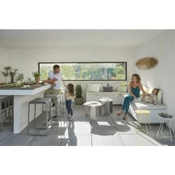 Tabouret De Jardin FERMOB Cocotte - Citron Givré -Lafuma Magasin 4702a6 tabouret jardin fermob cocotte citron givre ambiance famille