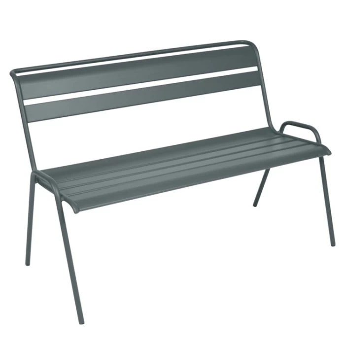 Banc De Jardin FERMOB Monceau - Gris Orage 1 Banc De Jardin FERMOB Monceau - Gris Orage