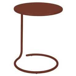 Table Basse De Jardin Déportée FERMOB Coolside - Ocre Rouge