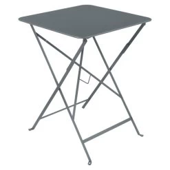 Table De Jardin Pliante 2 Personnes FERMOB Bistro 57 X 57 Cm - Gris Orage