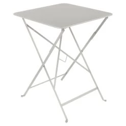 Table De Jardin Pliante 2 Personnes FERMOB Bistro 57 X 57 Cm - Gris Argile