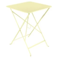 Table De Jardin Pliante 2 Personnes FERMOB Bistro 57 X 57 Cm - Citron Givré