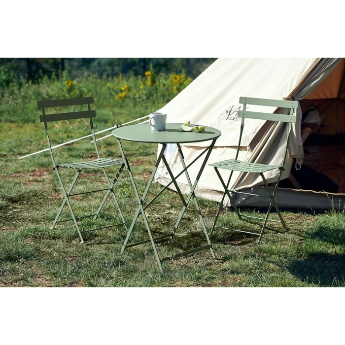 Salon De Jardin Fermob Bistro Ø 60 Cm Cactus, 2 Personnes 1 Salon De Jardin Fermob Bistro Ø 60 Cm Cactus, 2 Personnes