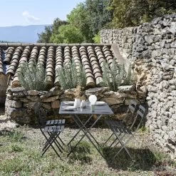 Salon De Jardin Fermob Bistro 117 X 77 Cm Carbone, 4 Personnes