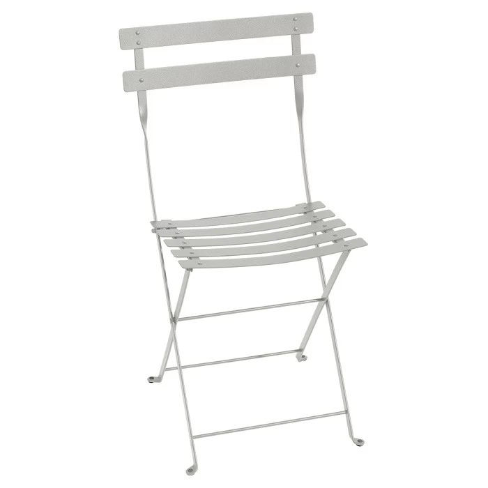 Chaise De Jardin Pliante FERMOB Bistro Métal - Gris Argile 1 Chaise De Jardin Pliante FERMOB Bistro Métal - Gris Argile