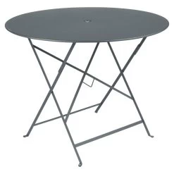 Table De Jardin 4 Personnes FERMOB Bistro Ø 96 Cm - Gris Orage