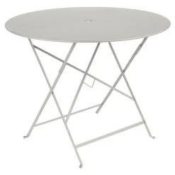 Table De Jardin 4 Personnes FERMOB Bistro Ø 96 Cm - Gris Argile