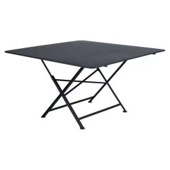 Table De Jardin 8 Personnes FERMOB Cargo 128 X 128 Cm - Carbone
