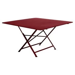 Table De Jardin 8 Personnes FERMOB Cargo 128 X 128 Cm - Piment