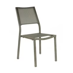 Chaise De Jardin Florence En Aluminium Et Finition Brush - ALIZE -Lafuma Magasin chaise jardin aluminium alize florence argent 1