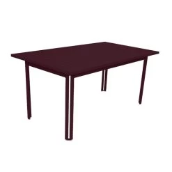 Table De Jardin FERMOB Costa 160 X 80 Cm - Cerise Noire