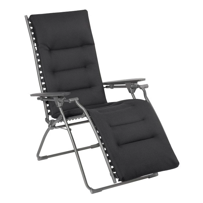 Fauteuil Relax Pliant LAFUMA Evolution BeComfort - Gris Foncé 1 Fauteuil Relax Pliant LAFUMA Evolution BeComfort - Gris Foncé