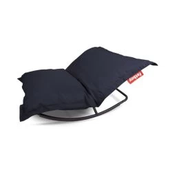 Pack Rocking Chair Rock'n'Roll Noir + Pouf Original Outdoor Océan Fatboy