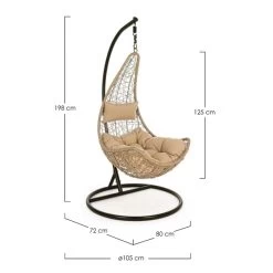 Fauteuil Suspendu Bizzotto Amirantes - Naturel 12 Fauteuil Suspendu Bizzotto Amirantes - Naturel -Lafuma Magasin fauteuil bizzotto amirantes naturel 3