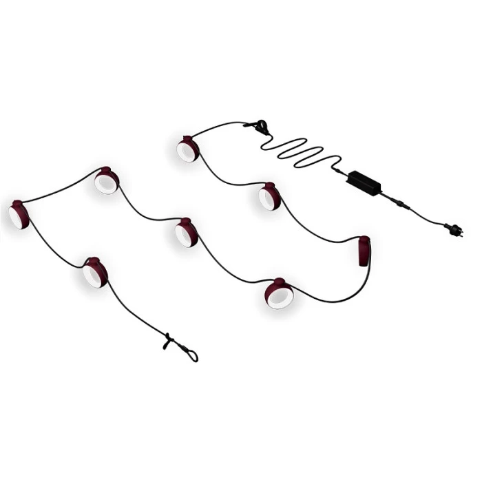Guirlande Lumineuse FERMOB Hoop - Cerise Noire 1 Guirlande Lumineuse FERMOB Hoop - Cerise Noire