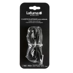Kit 4 Lacets élastiques Avec Embouts Pour Fauteuil Relax LAFUMA - Noir
