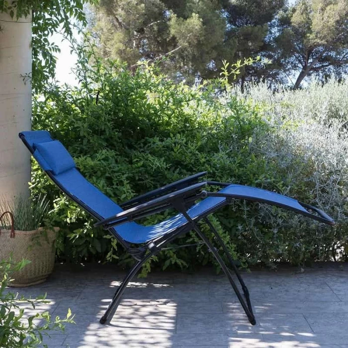 Fauteuil Relax Pliant LAFUMA Futura Batyline Duo XL - Outremer 2 Fauteuil Relax Pliant LAFUMA Futura Batyline Duo XL - Outremer â Image 2