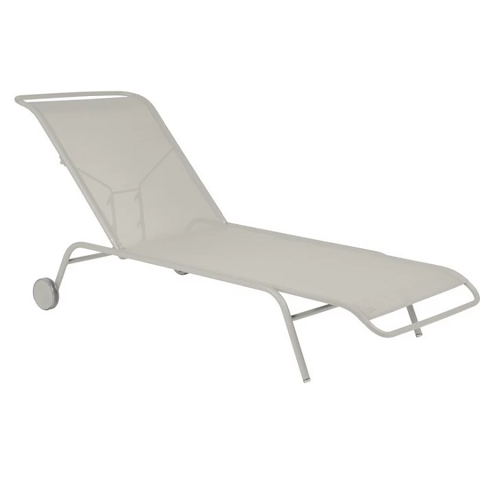 Lit Bain De Soleil FERMOB Coolside - Gris Argile 1 Lit Bain De Soleil FERMOB Coolside - Gris Argile