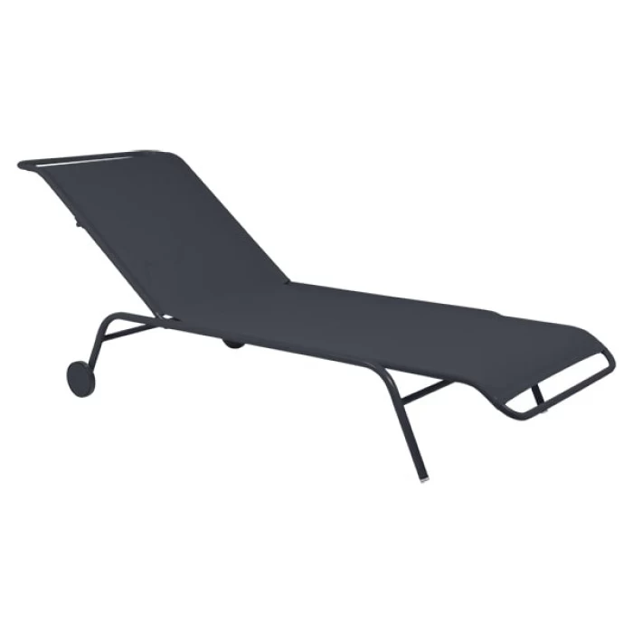 Lit Bain De Soleil FERMOB Coolside - Carbone 1 Lit Bain De Soleil FERMOB Coolside - Carbone