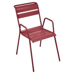 Fauteuil De Jardin Empilable FERMOB Monceau - Piment