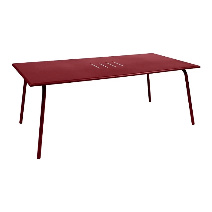 Table De Jardin 8 Personnes FERMOB Monceau 194 X 94 Cm - Piment 1 Table De Jardin 8 Personnes FERMOB Monceau 194 X 94 Cm - Piment