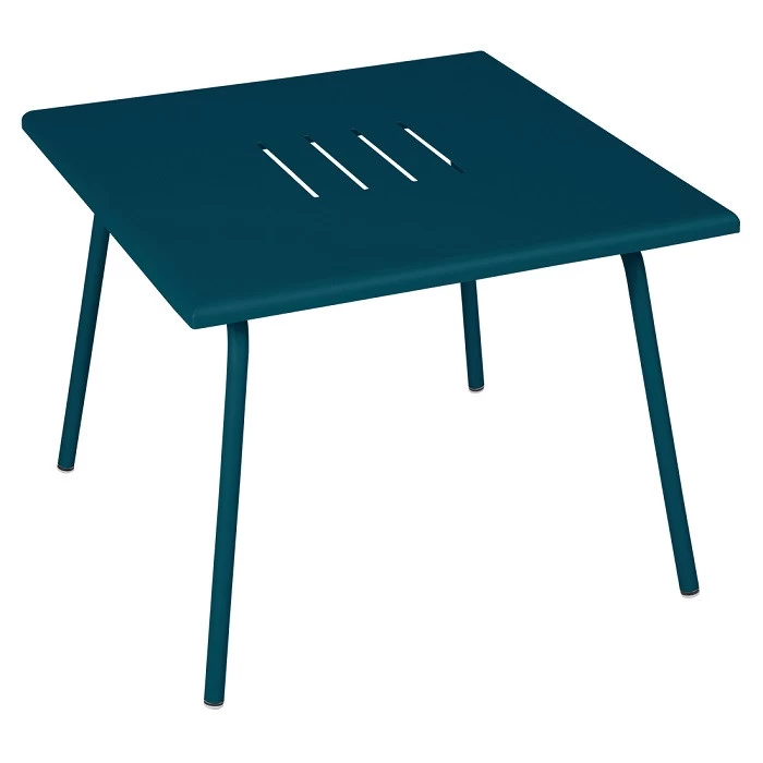 Table Basse De Jardin FERMOB Monceau 57 X 57 Cm - Bleu Acapulco 1 Table Basse De Jardin FERMOB Monceau 57 X 57 Cm - Bleu Acapulco