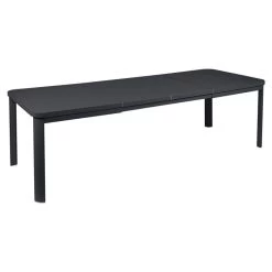 Table De Jardin 10 Personnes Avec 2 Rallonges FERMOB Oléron 155 / 255 X 100 Cm - Carbone