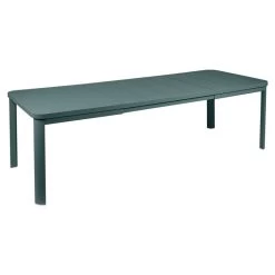 Table Fermob Oléron Avec 2 Rallonges 155 / 255 X 100 Cm - Gris Orage