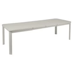 Table De Jardin 10 Personnes Avec 2 Rallonges FERMOB Oléron 155 / 255 X 100 Cm - Gris Argile