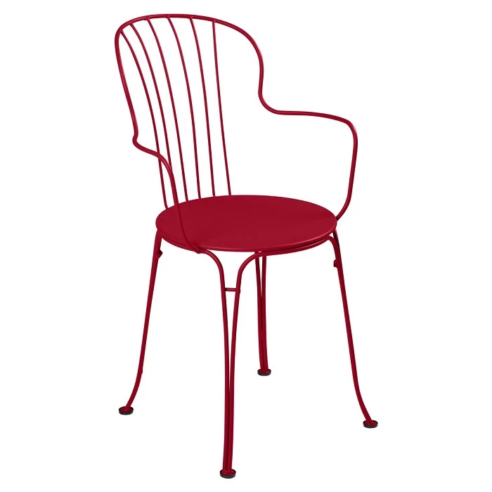Fauteuil De Jardin Empilable FERMOB Opéra + - Piment 1 Fauteuil De Jardin Empilable FERMOB Opéra + - Piment