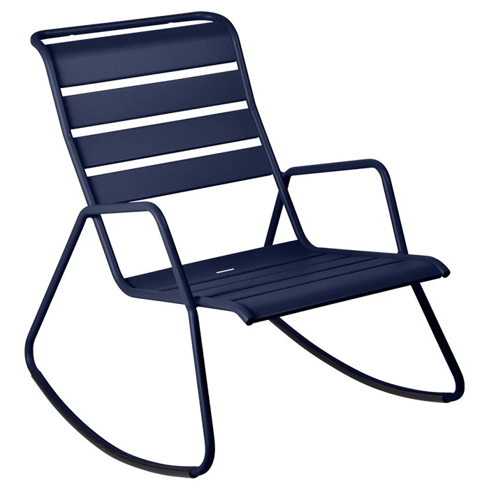 Rocking Chair FERMOB Monceau - Bleu Abysse 1 Rocking Chair FERMOB Monceau - Bleu Abysse