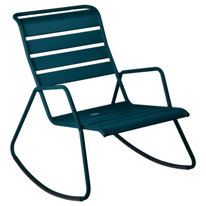 Rocking Chair FERMOB Monceau - Bleu Acapulco 1 Rocking Chair FERMOB Monceau - Bleu Acapulco