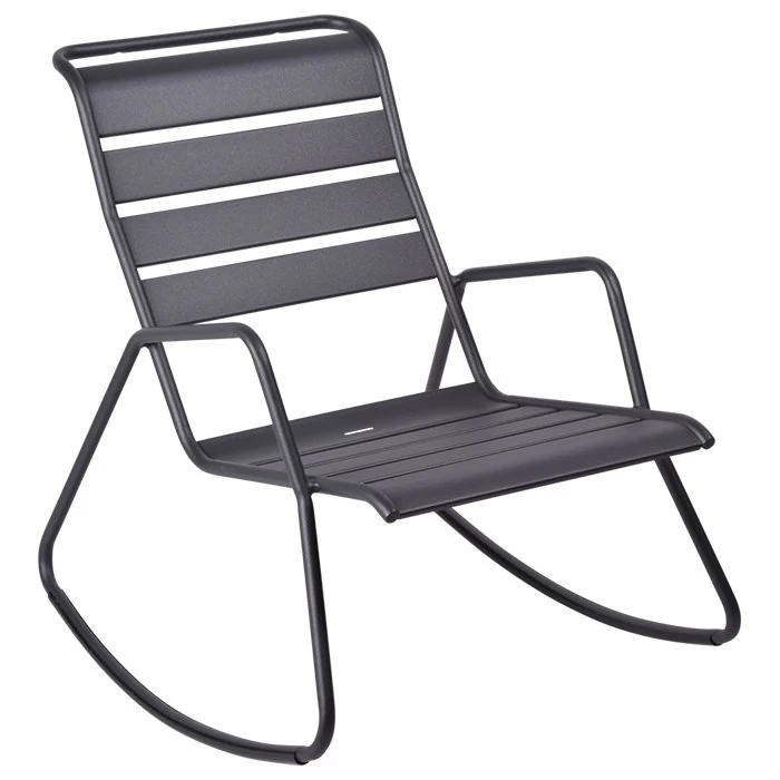 Rocking Chair FERMOB Monceau - Carbone 1 Rocking Chair FERMOB Monceau - Carbone