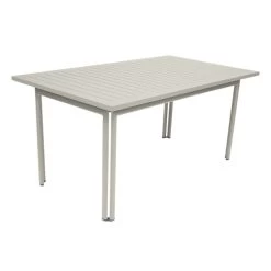Table De Jardin 6 Personnes FERMOB Costa 160 X 80 Cm - Gris Argile