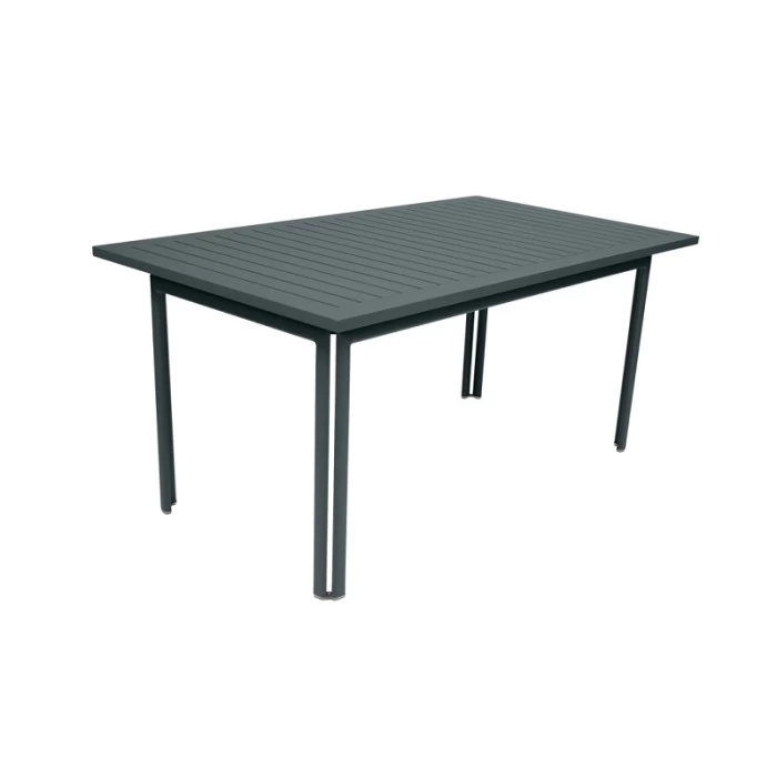 Table De Jardin 6 Personnes FERMOB Costa 160 X 80 Cm - Gris Orage 1 Table De Jardin 6 Personnes FERMOB Costa 160 X 80 Cm - Gris Orage