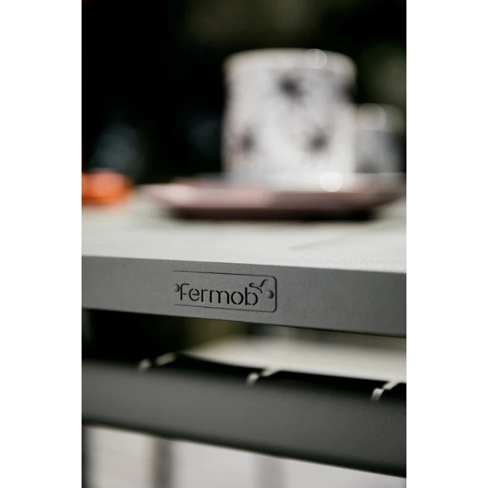 Table De Jardin 6 Personnes FERMOB Costa 160 X 80 Cm - Gris Orage 3 Table De Jardin 6 Personnes FERMOB Costa 160 X 80 Cm - Gris Orage – Image 3